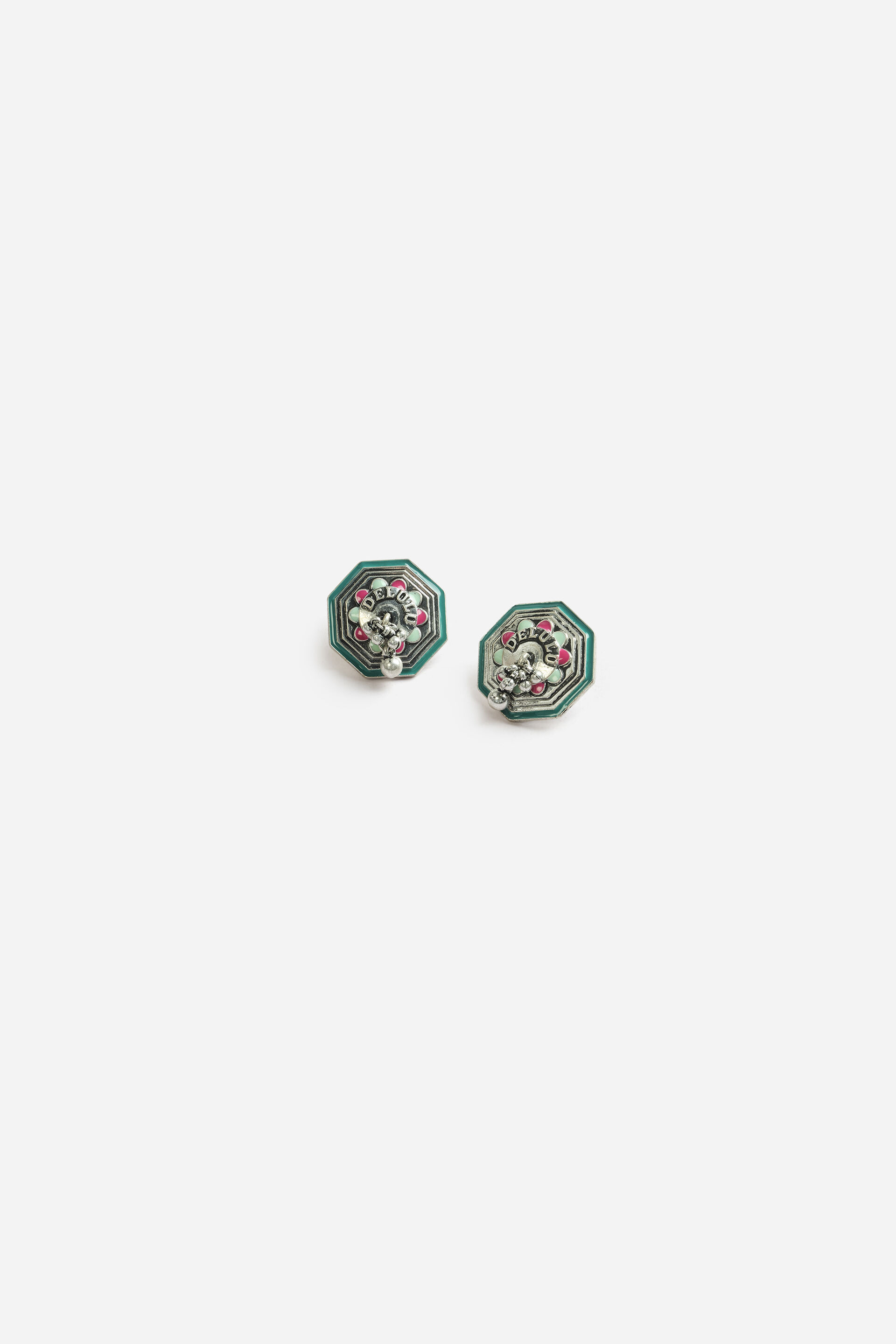 Delulu Octagonal Stud Earrings, , image 2
